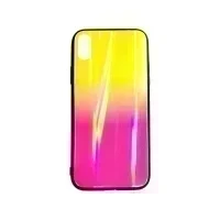 Чехол для Apple iPhone XS Max накладка градиент Premium Case By INOI (розово-желтый)