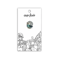 Металлический значок-пин One Love "Дай"
