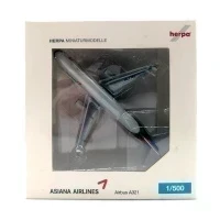 Модель самолета Herpa Wings 523097 Asiana A321 HL7763 1:500