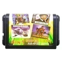 Картридж 16-bit 4 в 1 CADCSH/HOCKEY/JAMES BOND THE DUEL/SPIDER-MAN (AA-4127) (RU)