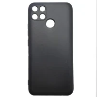 Чехол для Realme C25S накладка/силикон Rosin (Черный)
