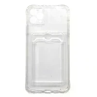 Чехол для Apple iPhone 11 Pro Max накладка/визитница Creative Case (прозрачный)