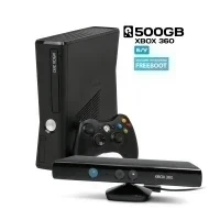 Игровая приставка Xbox 360 Slim/E Black Freeboot 500Gb (б/у) + Kinect Black