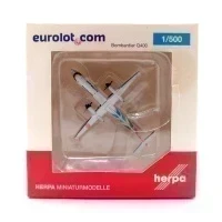 Модель самолета Herpa Wings 527088 Eurolot Bombardier Q400 SP-EQE 1:500