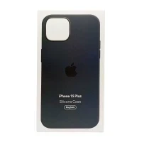 Чехол для Apple iPhone 15 Plus Silicone Case Luxe MagSafe (Black)