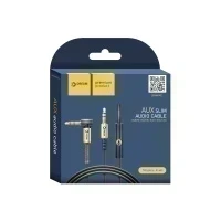 Кабель AUX JD423 1.2М (MIC, Call button) DREAM (золотисто-черный)