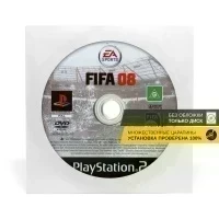 FIFA 08 (PS2, б/у, без обложки, множ.царап., устанавливается на 100%)