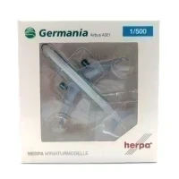 Модель самолета Herpa Wings 527798 Germania Airbus A321 D-ASTE 1:500