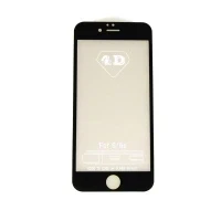 Стекло для Apple iPhone 6/6S 4D (черный)