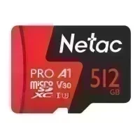 Карта памяти MicroSDXC 512 GB Class10 Netac
