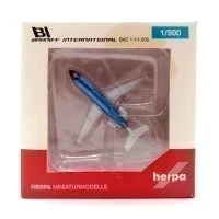 Модель самолета Herpa Wings 524087 Braniff International BAC 1-11-200 N1541 1:500