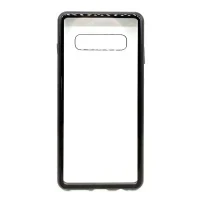 Чехол для Samsung Galaxy S10+ (2019) магнитный/закал.стекло (черный)