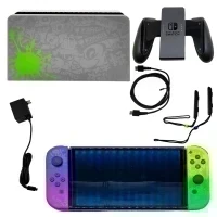 Игровая приставка Nintendo Switch OLED Splatoon 3 Edition CFW + MicroSD 512Gb с играми JP
