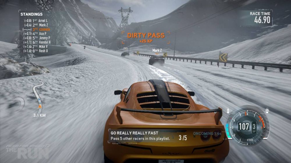 Диск для запуска Need for Speed The Run (Xbox 360, б/у, рус.)