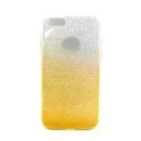 Чехол для Apple iPhone 7/8/SE2 накладка/силикон SC097 (золото-серебристый)