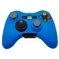 Силиконовый чехол для контроллера Xbox 360 (Голубой)