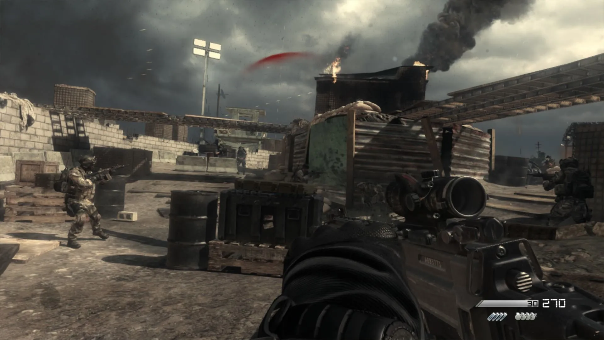 Call of Duty Ghosts (Xbox 360, б/у, рус., множ.царап., только диск 2)