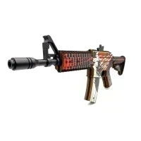 Деревянный автомат M4A4 Самурай (резинкострел) Mod.2 EcoToys