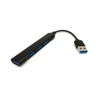Разветвитель USB (Hub) QC07, 4 порта USB 2.0 (черный)