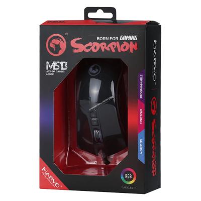 Мышь проводная Marvo M513 gaming mouse с подсветкой RGB
