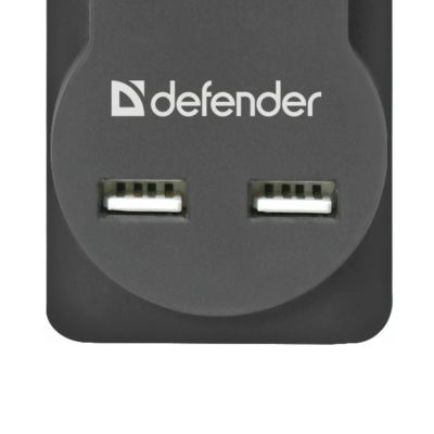 Сетевой фильтр Defender DFS751 (черный)