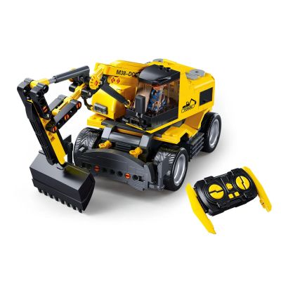 Конструктор Sluban Механо. E7 Wheeled Excavator + контроллер (353 деталей) M38-B1155