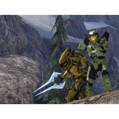 Halo Combat Evolved (Xbox/Xbox 360, б/у, только немецкий язык, без обложки, множ.царап.)