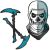 Значок Pin Kings Fortnite 1.3 Skull Trooper - набор из 2 шт
