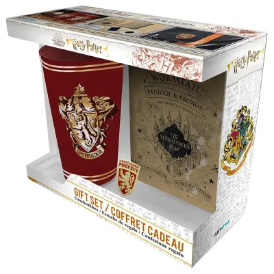 Подарочный набор Harry Potter Gryffindor Стакан 400мл+Значок+Записная книжка А6 ABYPCK250