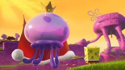 SpongeBob SquarePants Battle For Bikini Bottom - Rehydrated (Nintendo Switch, б/у, рус.)