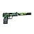 Деревянный пистолет VozWooden Active USP-S СтикерБомбинг (резинкострел)