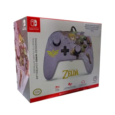 Геймпад проводной PowerA Enhanced The Legend of Zelda Wired для Nintendo Switch (Grey)