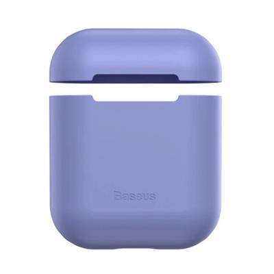 Чехол для AirPods Baseus Ultrathin Series Silica Gel Protector for Airpods 1/2 Purple WIAPPOD-BZ05