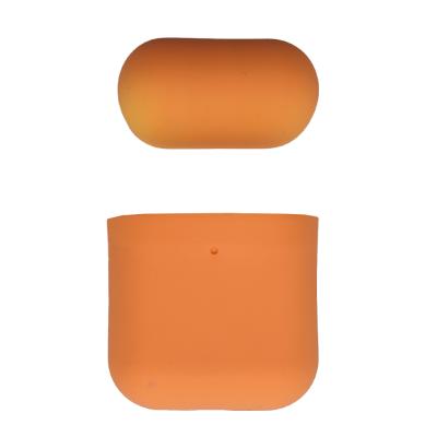 Чехол для Apple AirPods 2 силиконовый с вырезом (папайя) цвет №07