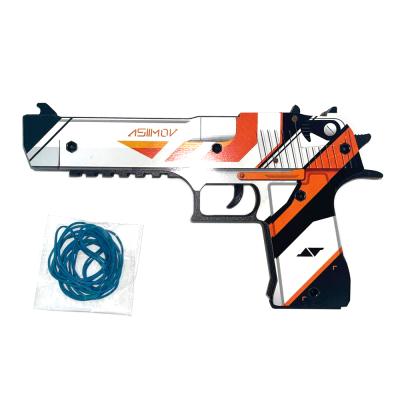 Деревянный пистолет Дезерт Игл Азимов (резинкострел) Mod.2 EcoToys