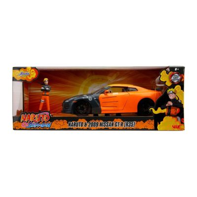 Модель Машинки c Фигуркой Hollywood Rides 1:24 2009 Nissan GTR with Naruto figure 33691