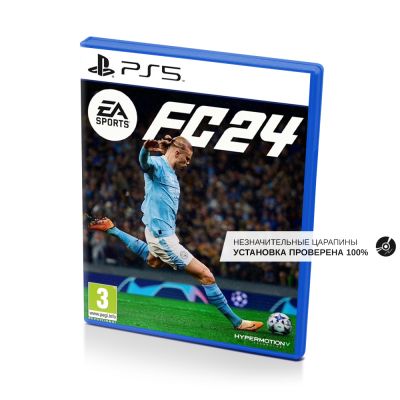 EA SPORTS FC 24 (PS5, б/у, рус., незнач.царап., устанавливается на 100%)