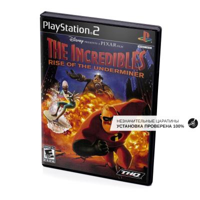 The Incredibles Rise of the Underminer (PS2, б/у, незнач.царап., устанавливается на 100%)