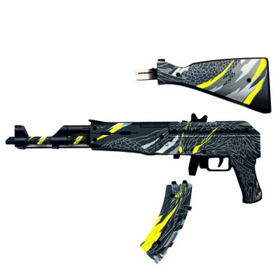 Деревянный автомат Калашникова АК-47 Дракон (резинкострел) Mod.2 EcoToys