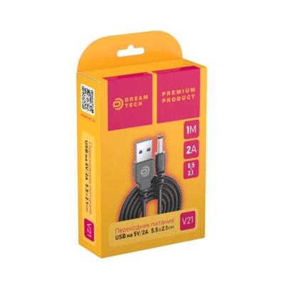 Кабель DREAM V21 USB 5V - 5.5 x 2.1