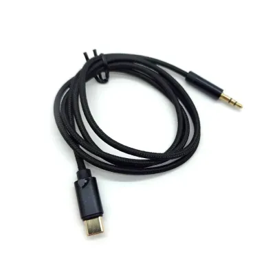 Кабель AUX 3,5мм - Type-C 1м DREAM STYLE KY226 (черный)