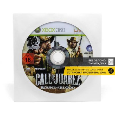 Call of Juarez Bound in Blood (Xbox 360, б/у, без обложки, множ.царап., устанавливается на 100%)