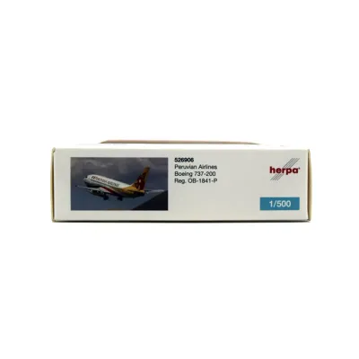 Модель самолета Herpa Wings 526906 Peruvain Boeing 737-200 OB-1841-P 1:500