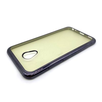 Чехол силиконовый для Meizu M3e (прозрачный с хром рамкой)