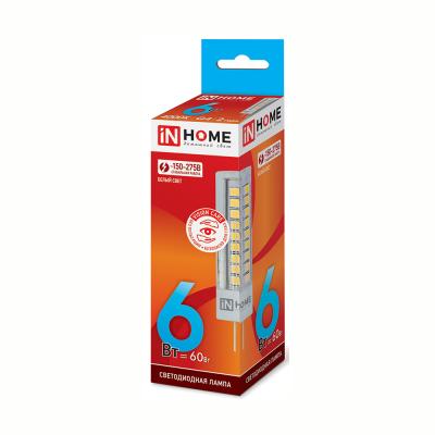 Лампа светодиодная IN HOME LED-JCD-VC 6Вт 230В G4 4000К 540Лм