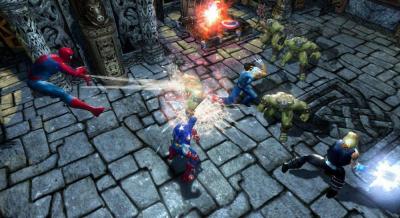 Marvel Ultimate Alliance (Wii, б/у, множ.царап., устанавливается на 100%) (регион PAL)