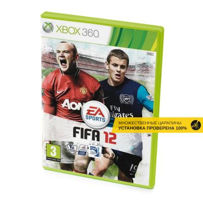 FIFA 12 (Xbox 360, б/у, множ.царап., устанавливается на 100%)