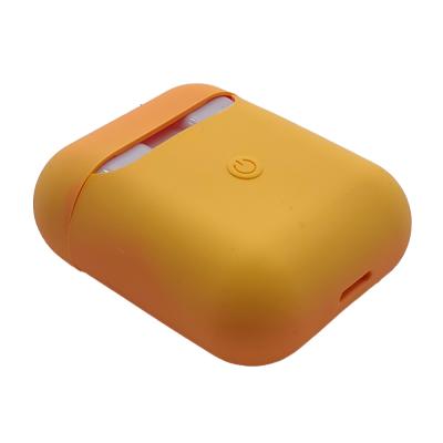 Чехол для Apple AirPods 2 силиконовый с вырезом (папайя) цвет №07