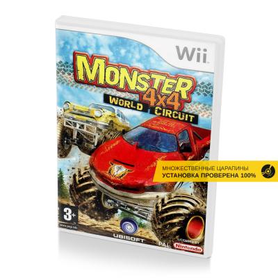 Monster 4x4 World Circuit (Wii, б/у, множ.царап., устанавливается на 100%) (регион PAL)