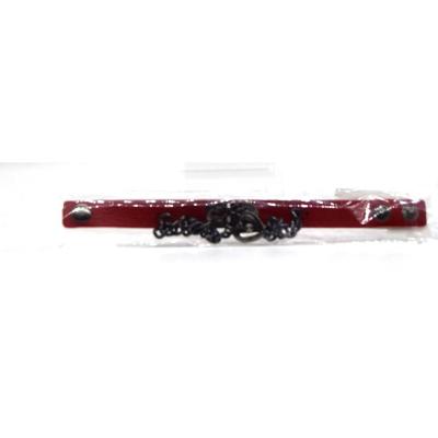 Браслет Сердце на цепи (красный)